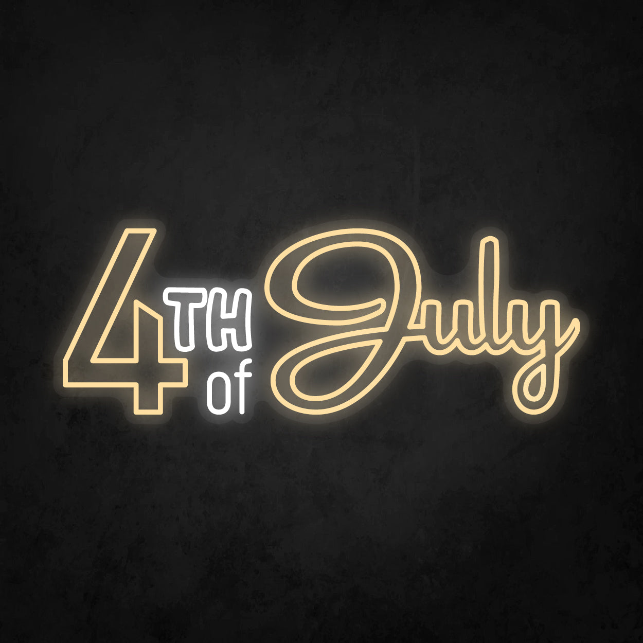 LED Neon Sign - 4th of July