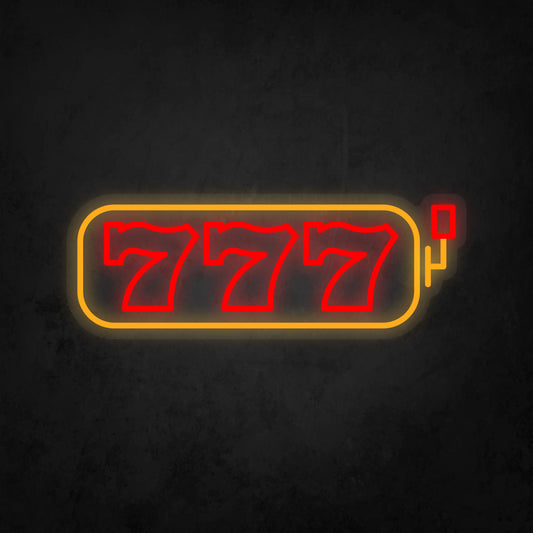 LED Neon Sign - 777