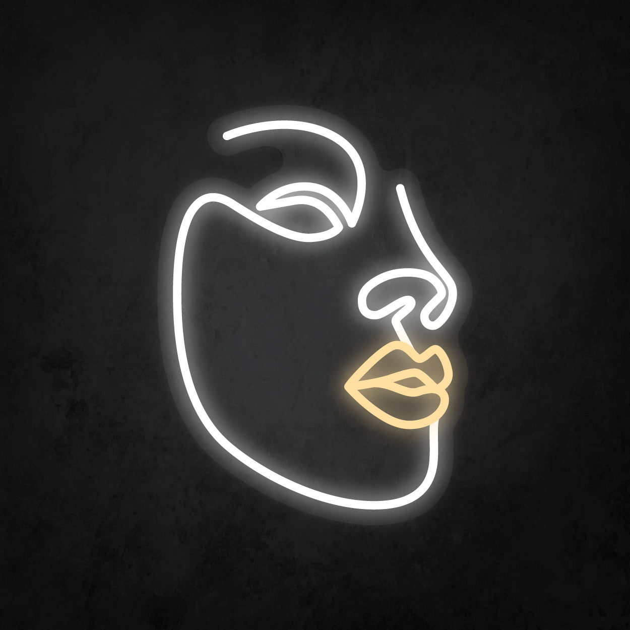 LED Neon Sign - Abstract Face