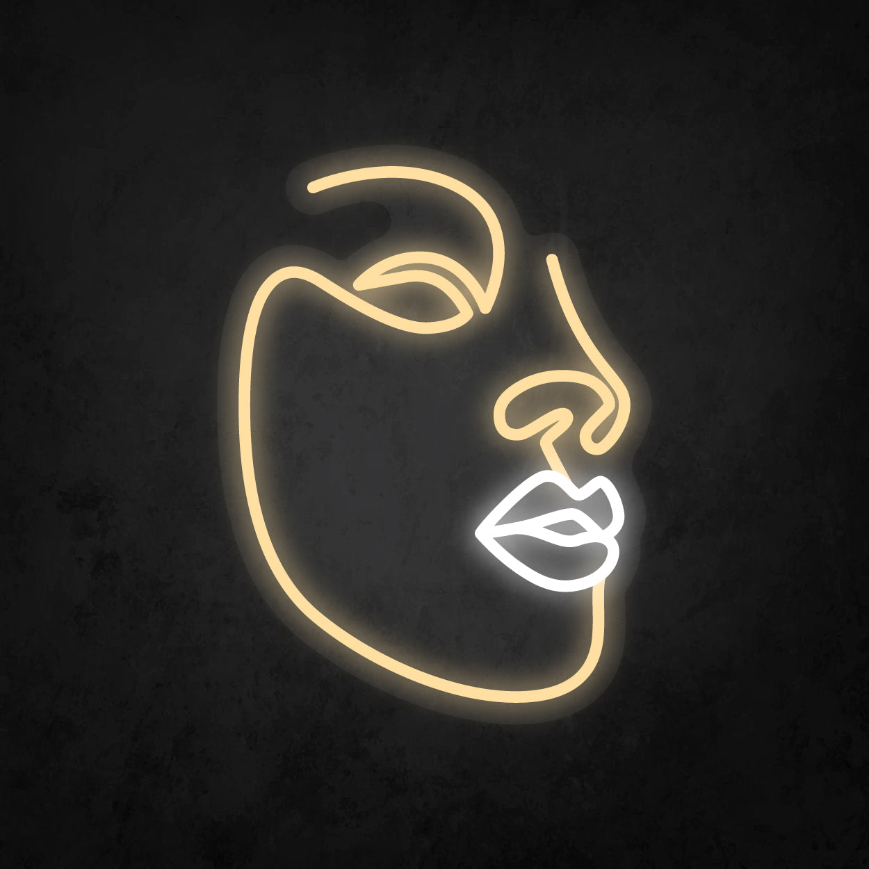 LED Neon Sign - Abstract Face