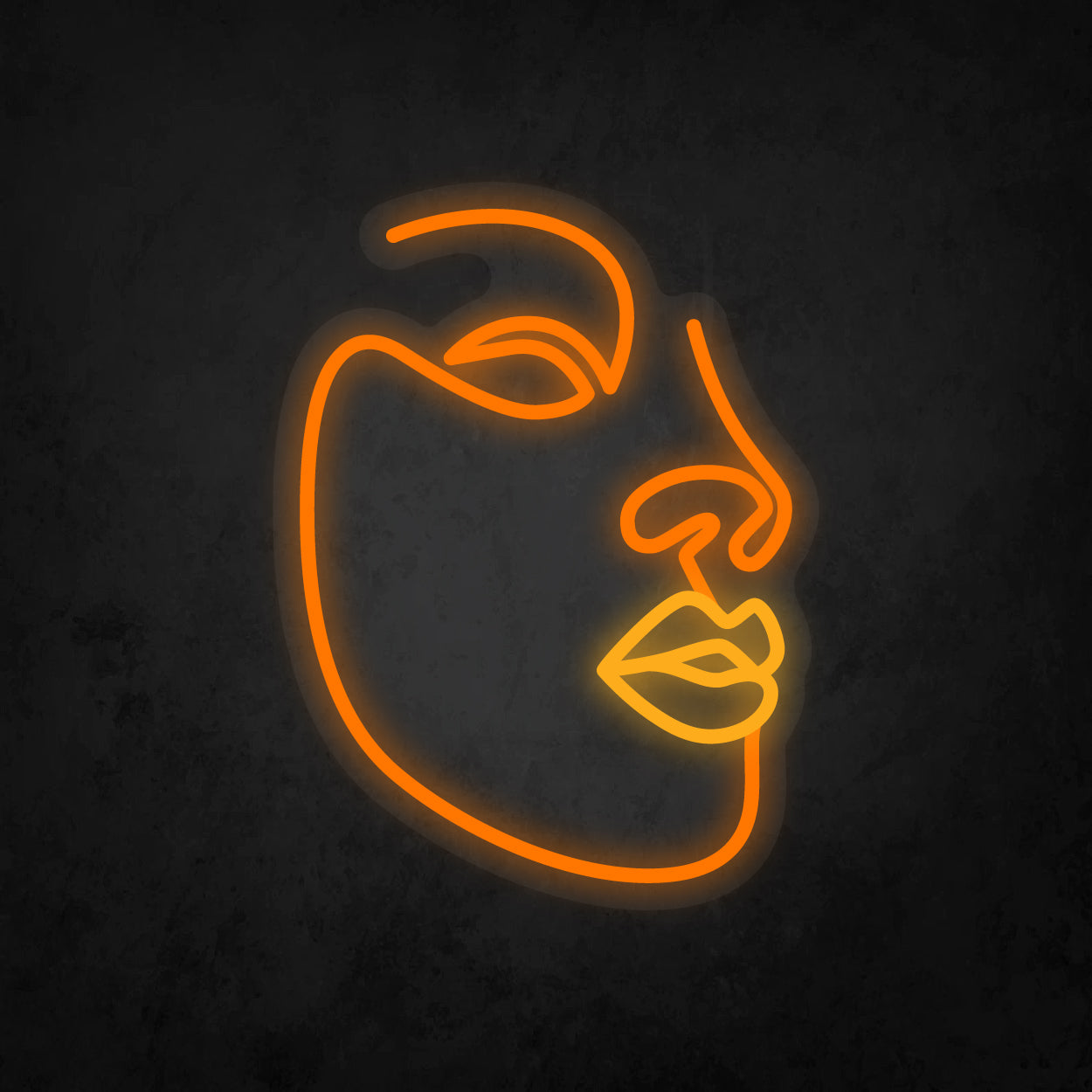 LED Neon Sign - Abstract Face