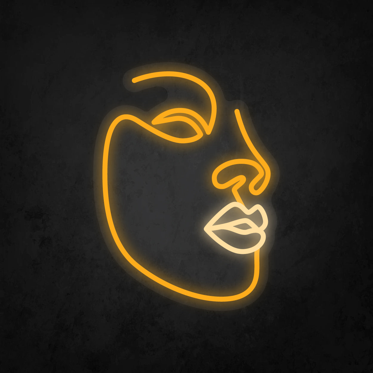 LED Neon Sign - Abstract Face