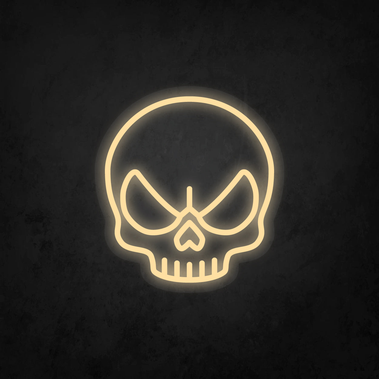 LED Neon Sign - Angry Skull