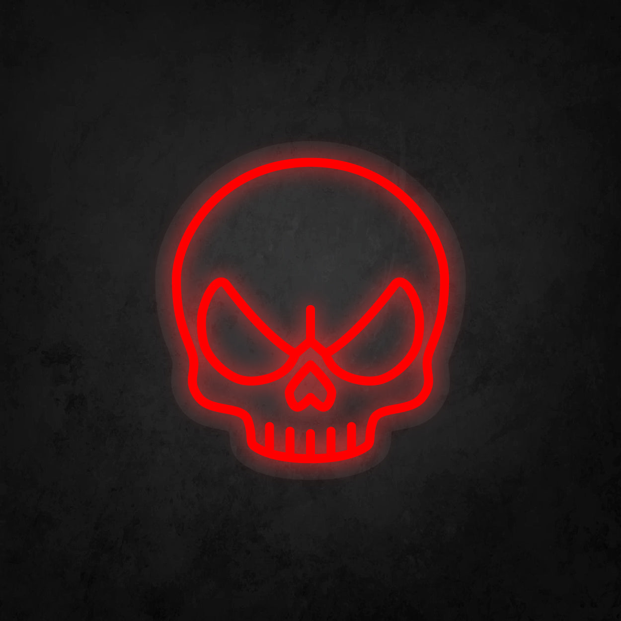 LED Neon Sign - Angry Skull