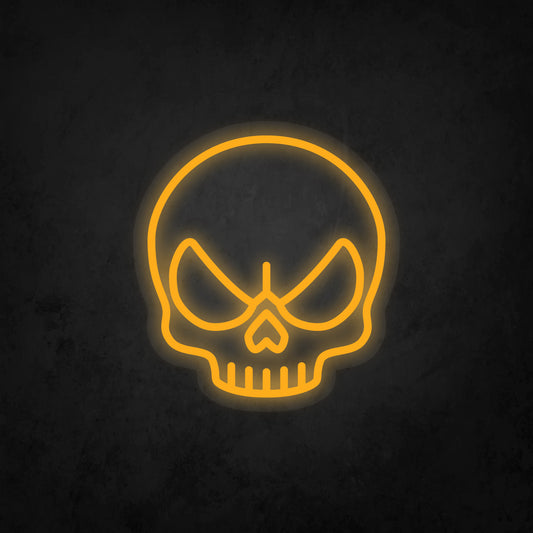 LED Neon Sign - Angry Skull