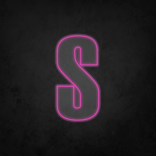 LED Neon Sign - Alphabet - S - XL Size