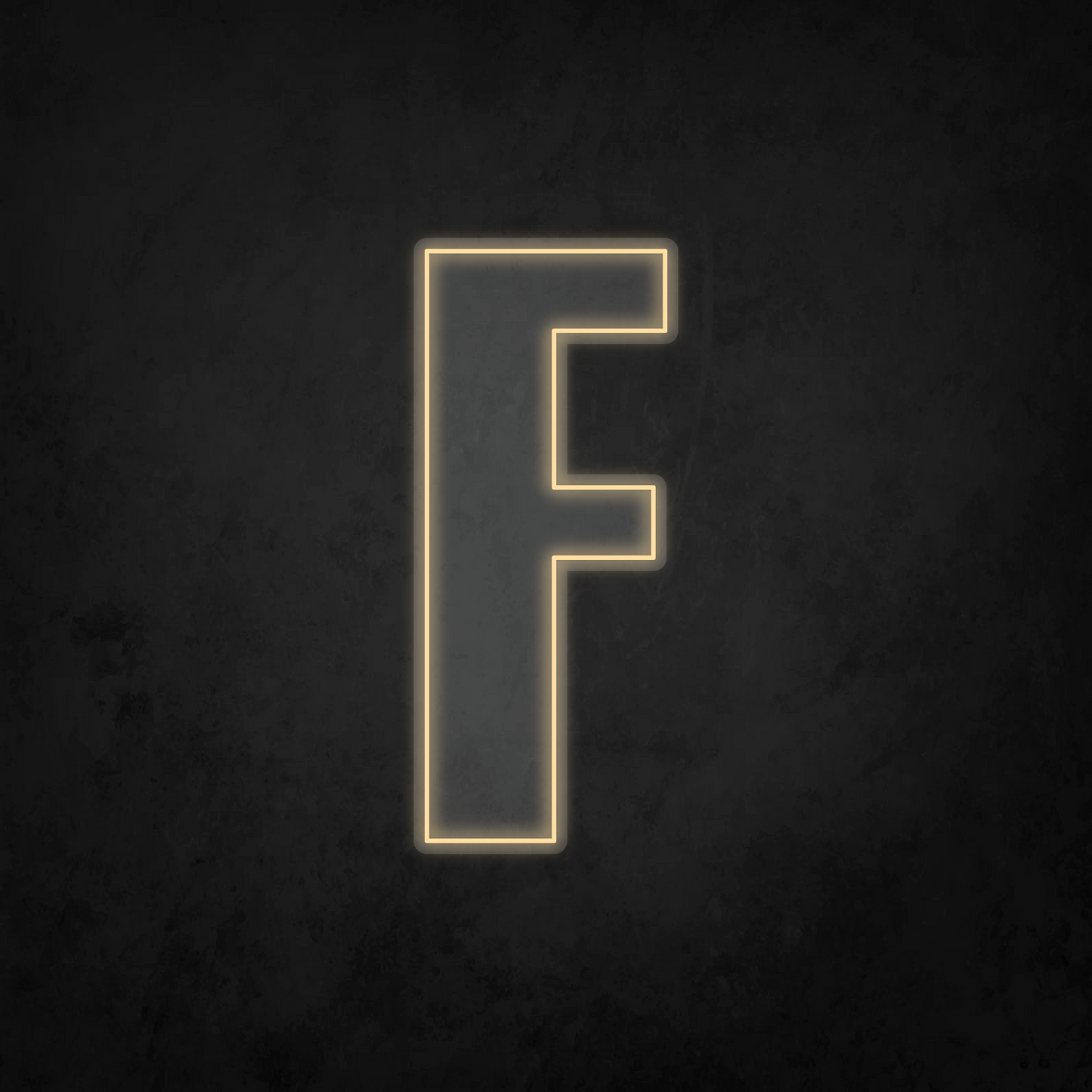 LED Neon Sign - Alphabet - F - XL Size