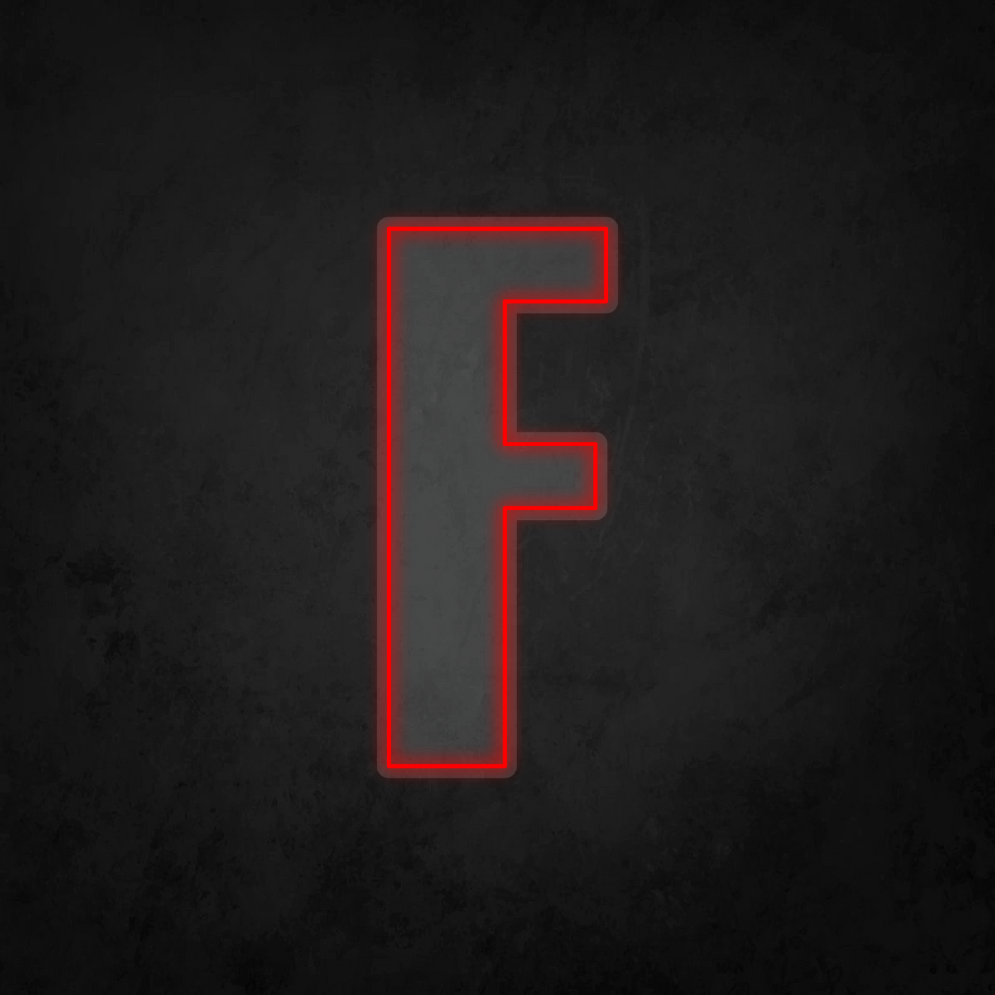 LED Neon Sign - Alphabet - F - XL Size
