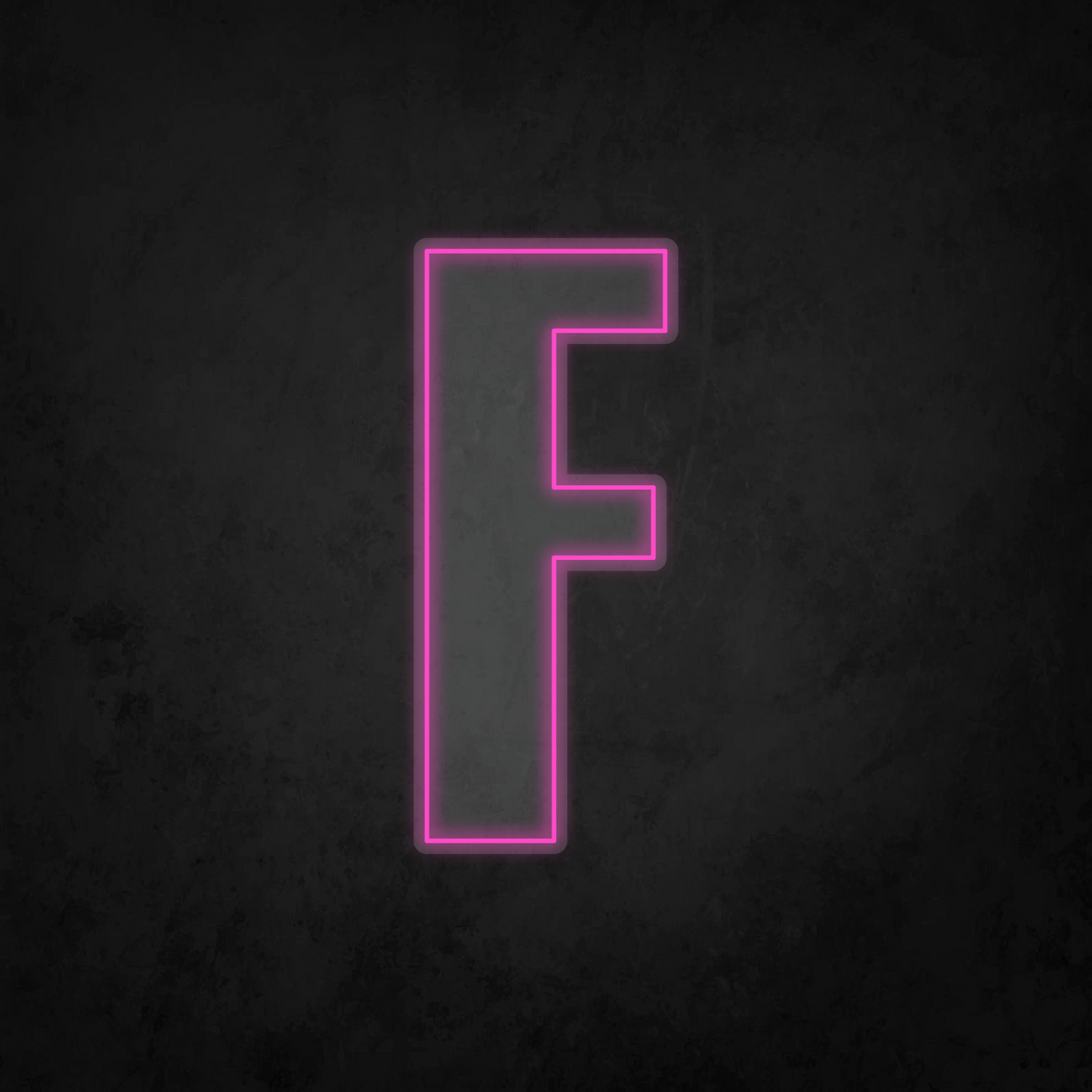 LED Neon Sign - Alphabet - F - XL Size