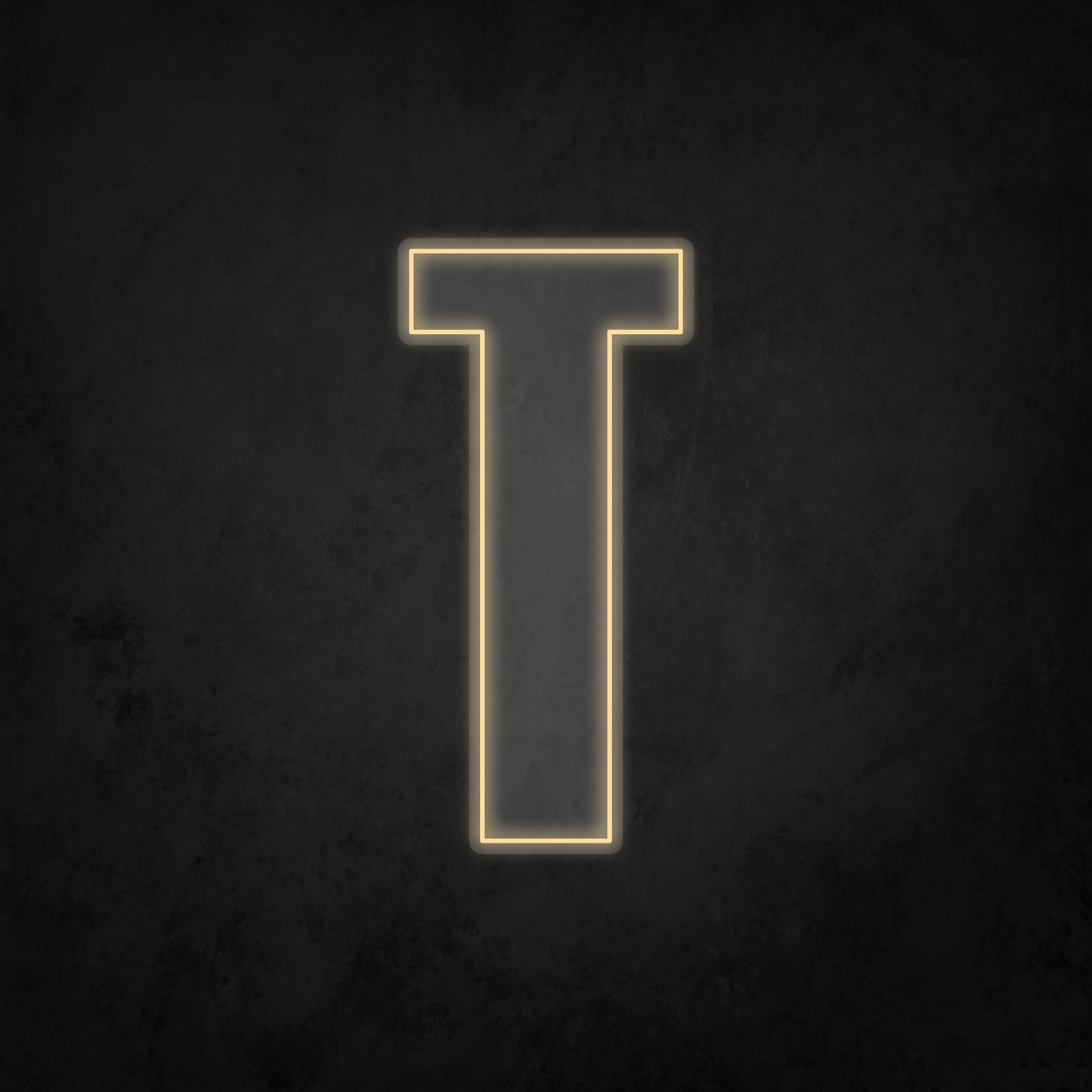 LED Neon Sign - Alphabet - T - XL Size