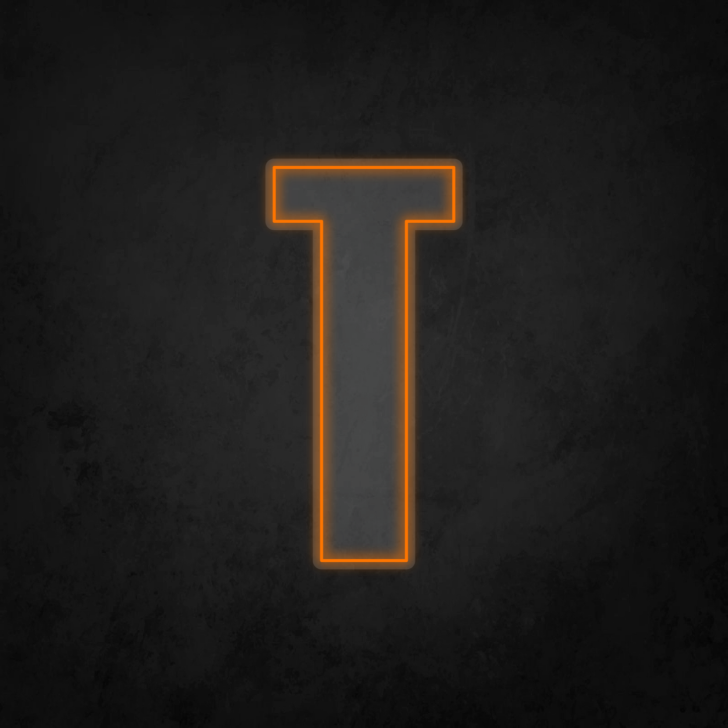 LED Neon Sign - Alphabet - T - XL Size