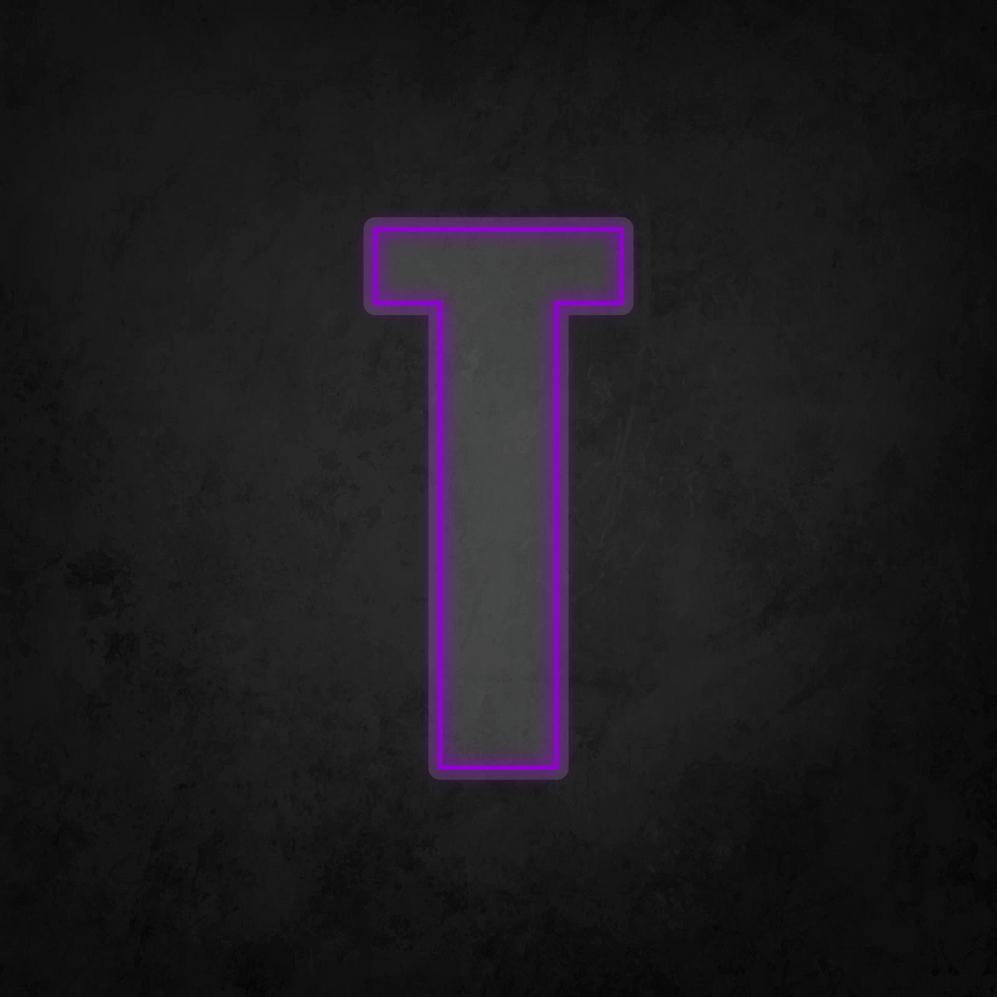 LED Neon Sign - Alphabet - T - XL Size