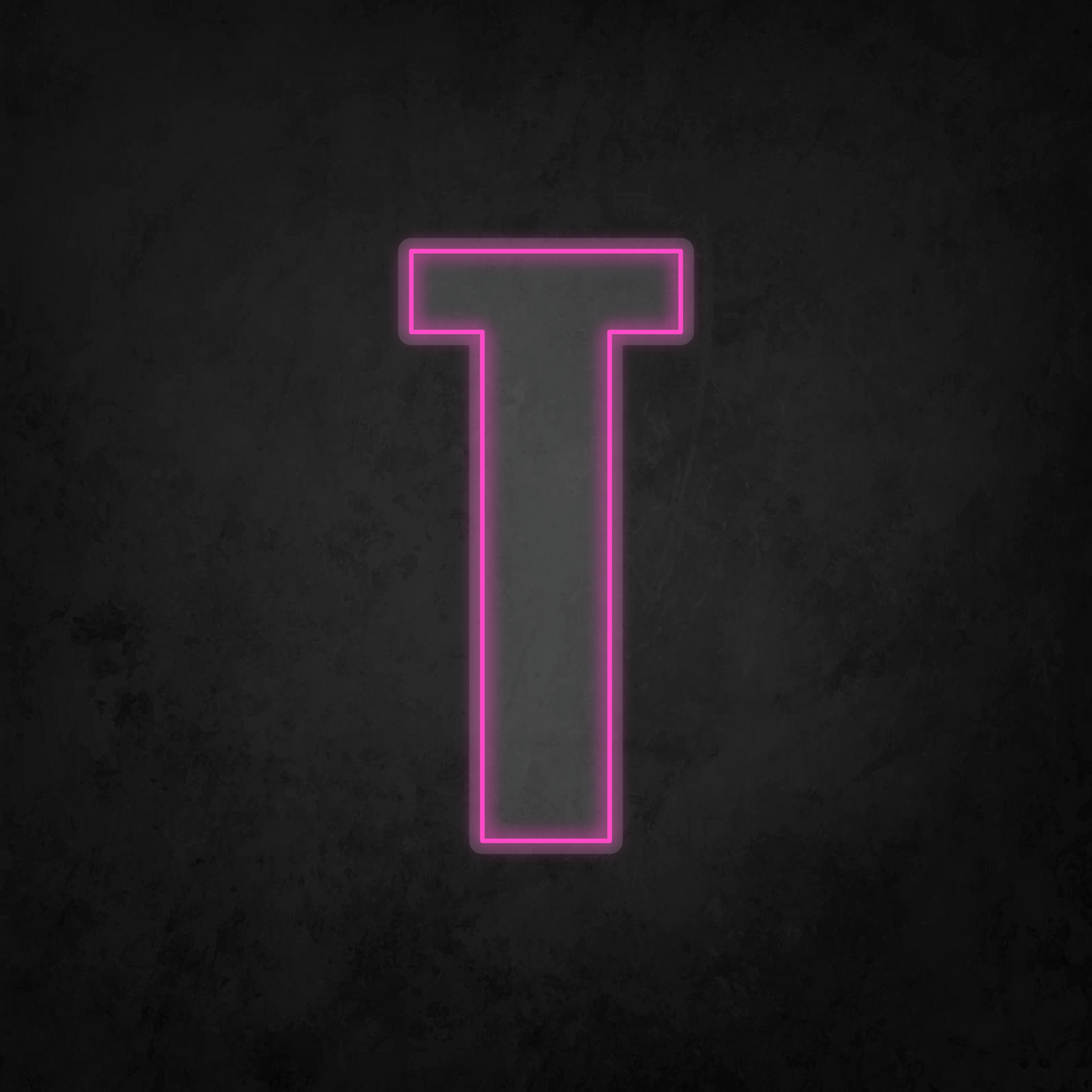 LED Neon Sign - Alphabet - T - XL Size