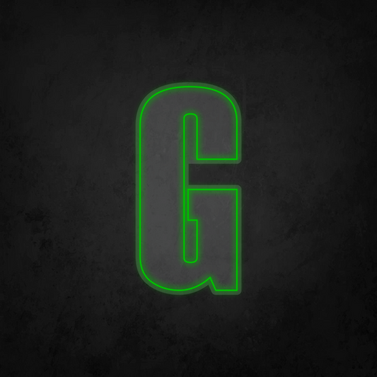 LED Neon Sign - Alphabet - G - XL Size