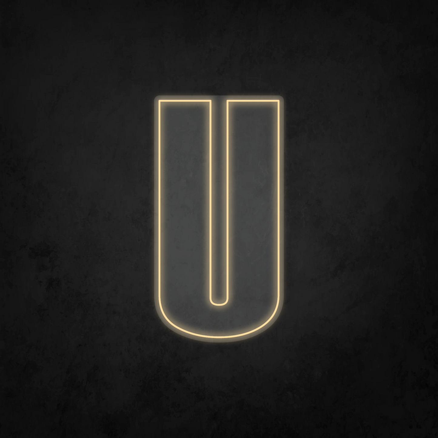 LED Neon Sign - Alphabet - U - XL Size