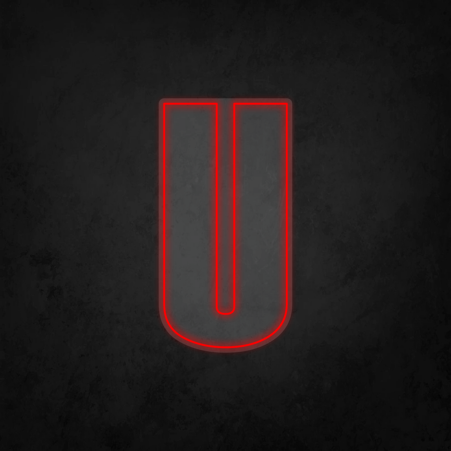 LED Neon Sign - Alphabet - U - XL Size
