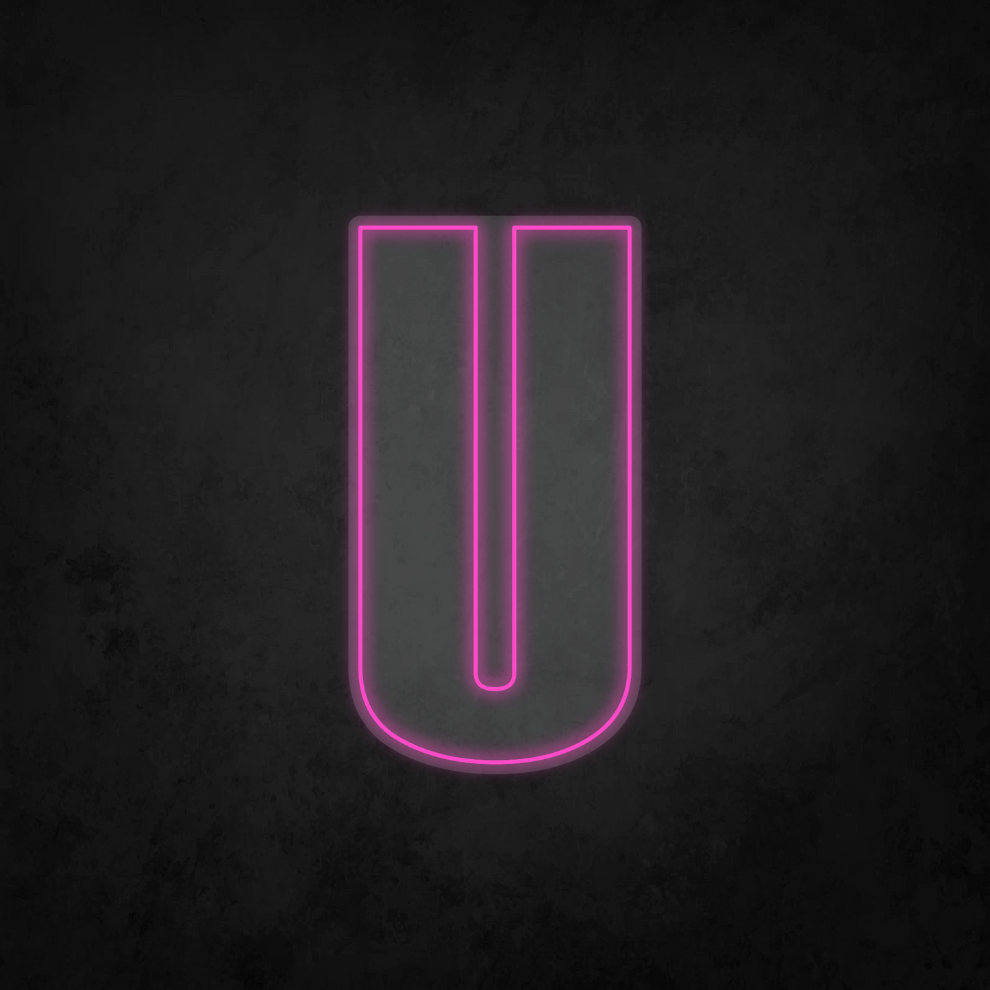 LED Neon Sign - Alphabet - U - XL Size