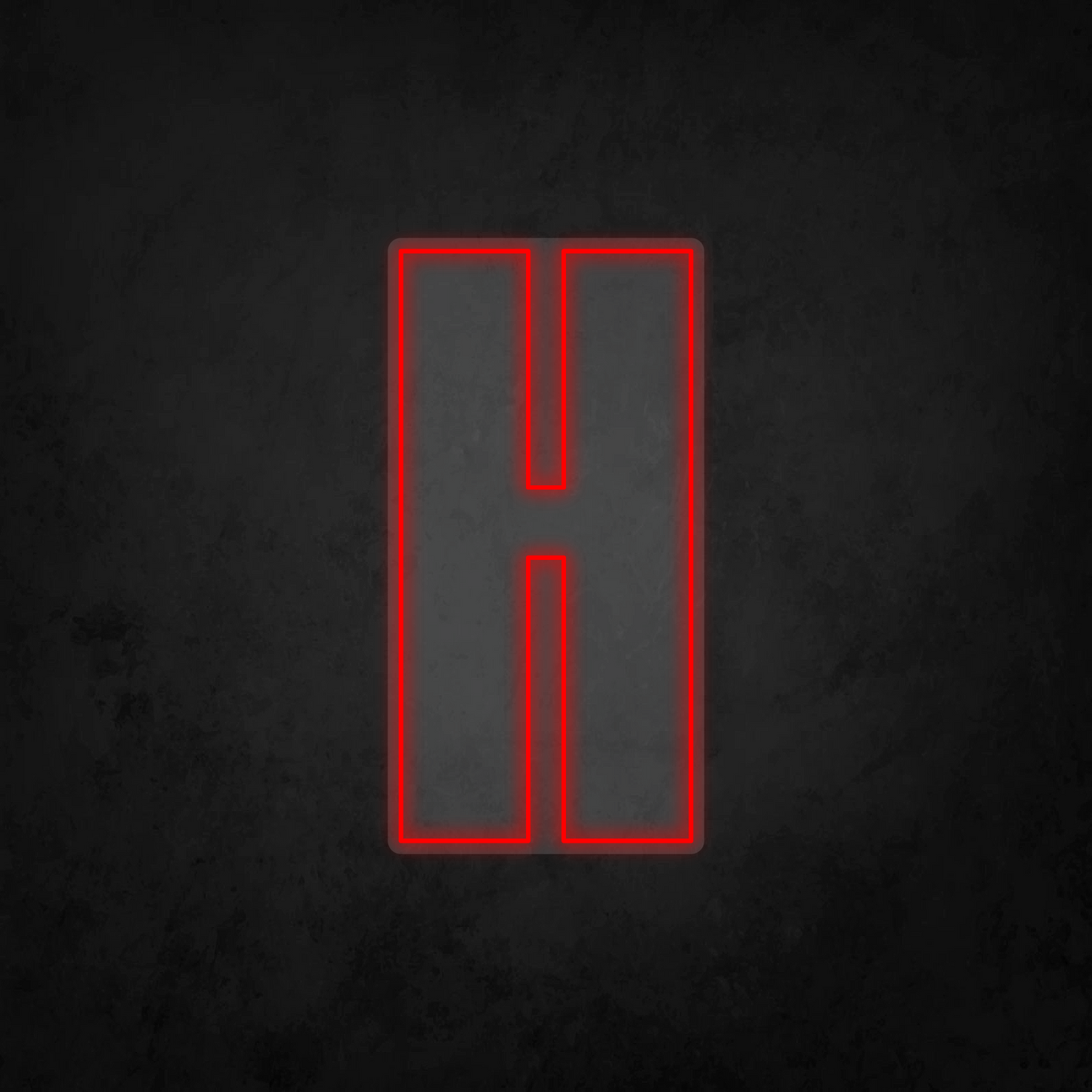 LED Neon Sign - Alphabet - H - XL Size