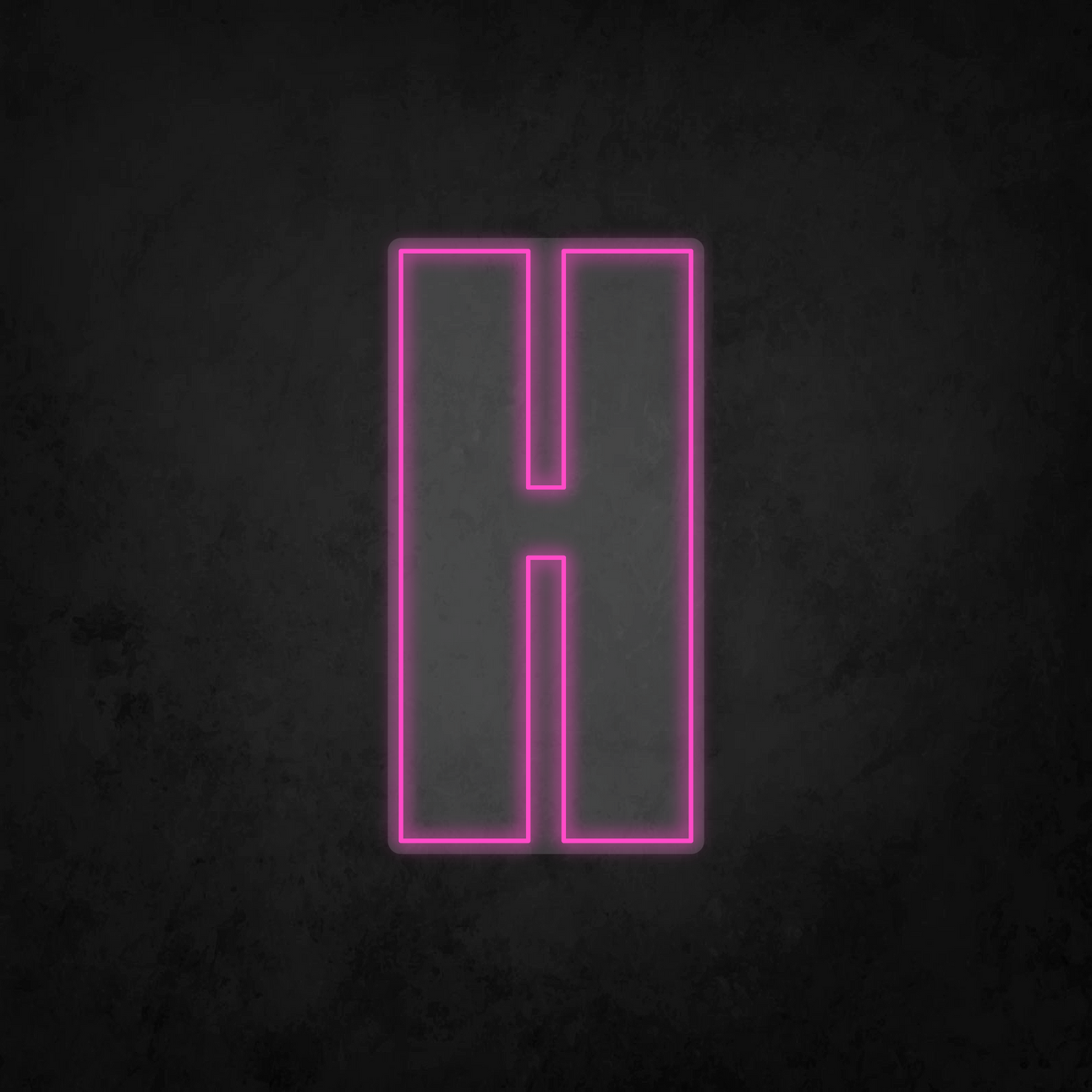 LED Neon Sign - Alphabet - H - XL Size