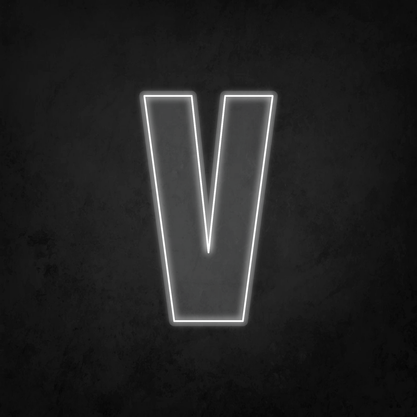LED Neon Sign - Alphabet - V - XL Size