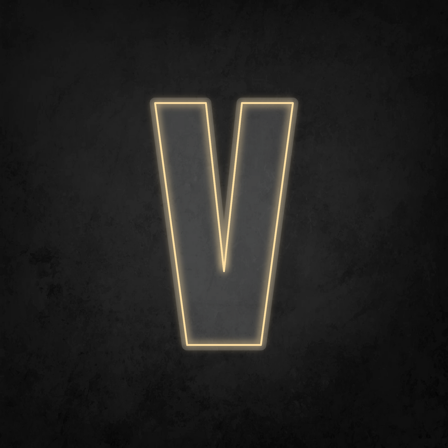 LED Neon Sign - Alphabet - V - XL Size