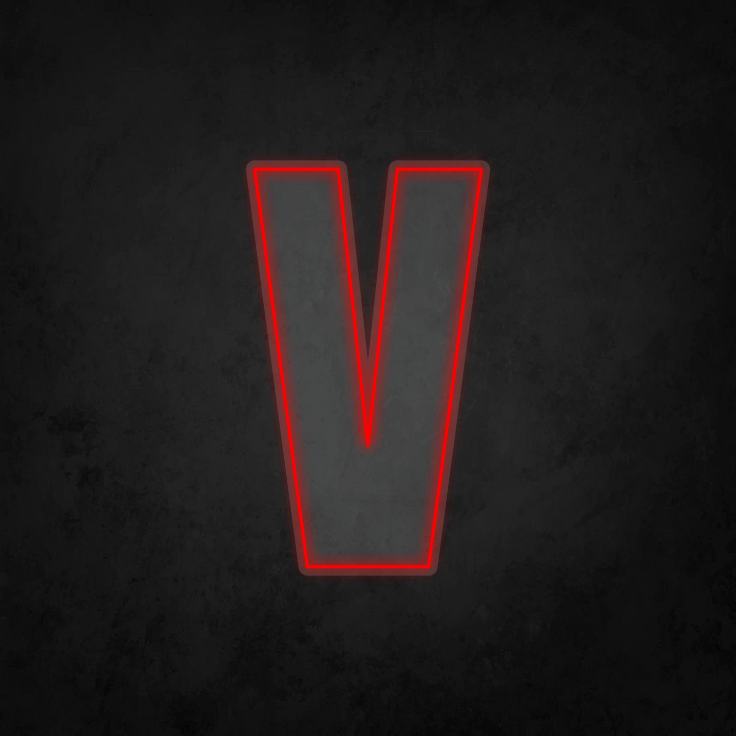 LED Neon Sign - Alphabet - V - XL Size