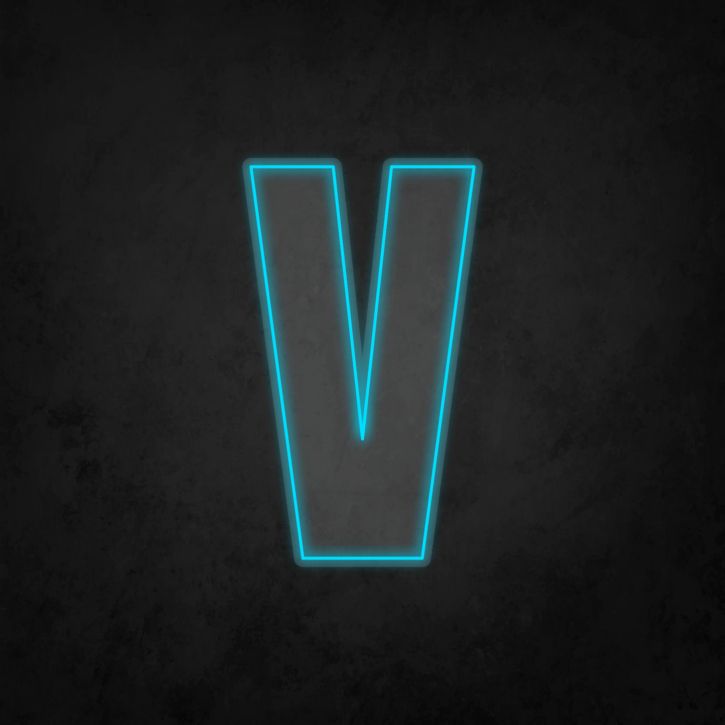 LED Neon Sign - Alphabet - V - XL Size