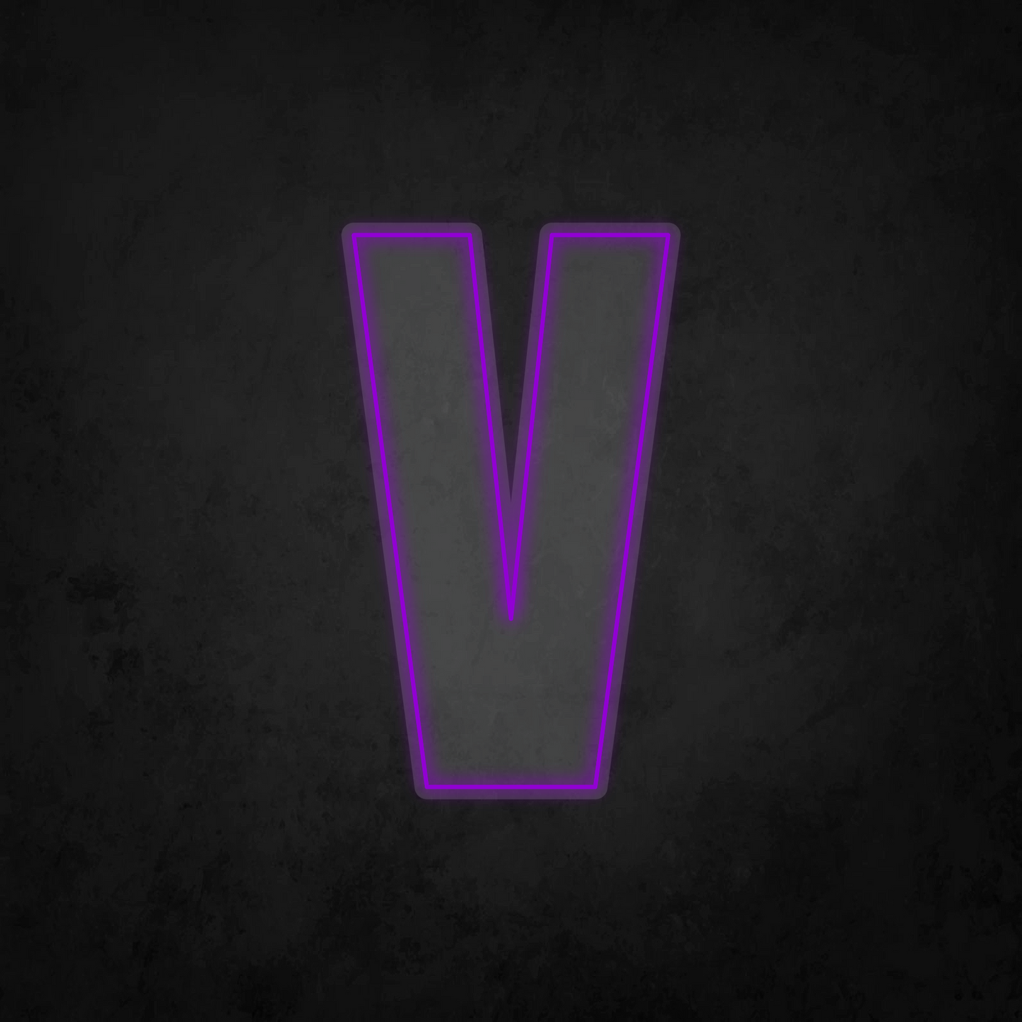 LED Neon Sign - Alphabet - V - XL Size
