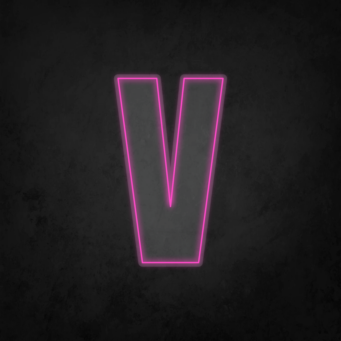 LED Neon Sign - Alphabet - V - XL Size