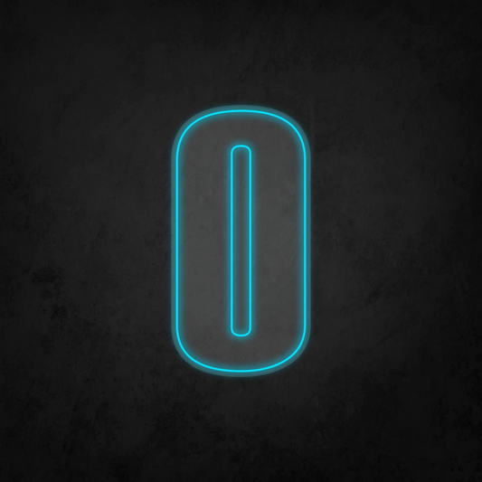 LED Neon Sign - Alphabet - O - XL Size