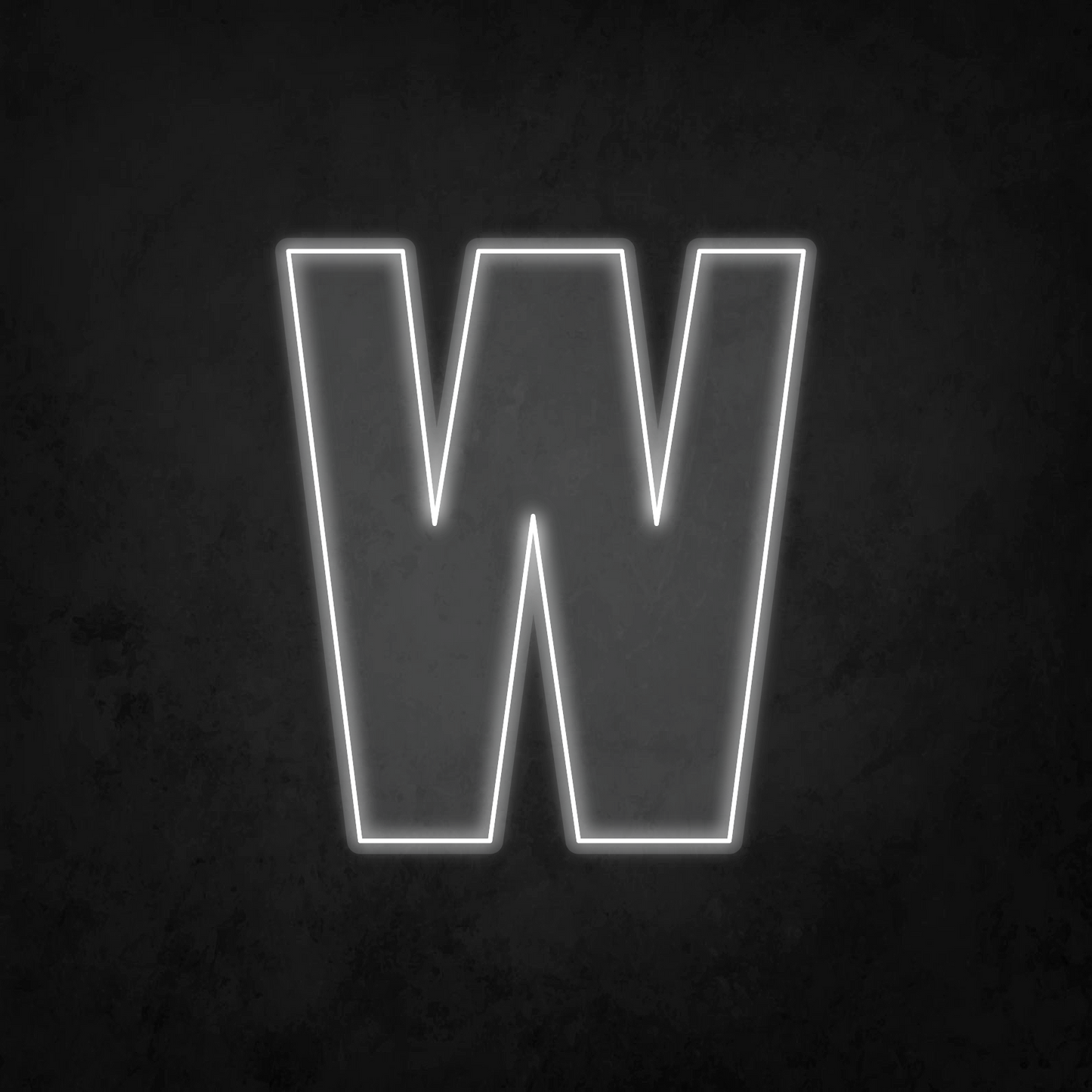 LED Neon Sign - Alphabet - W - XL Size