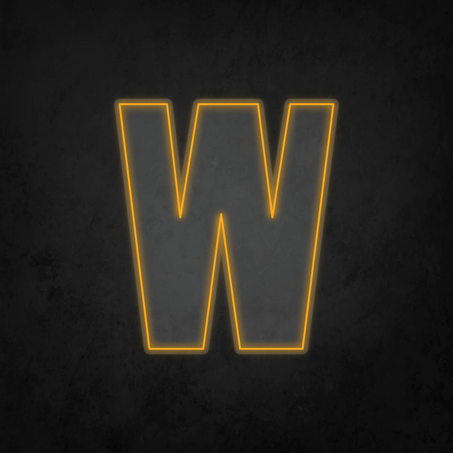 LED Neon Sign - Alphabet - W - XL Size