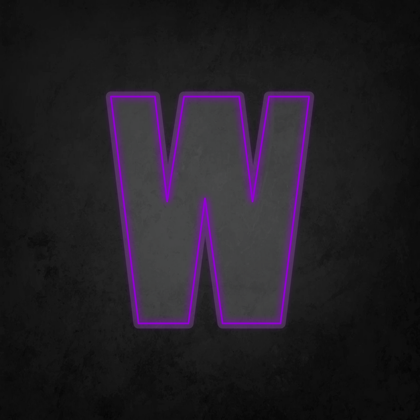 LED Neon Sign - Alphabet - W - XL Size
