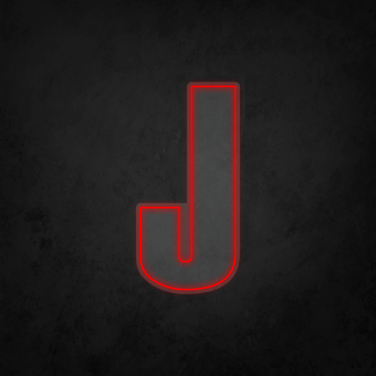 LED Neon Sign - Alphabet - J - XL Size