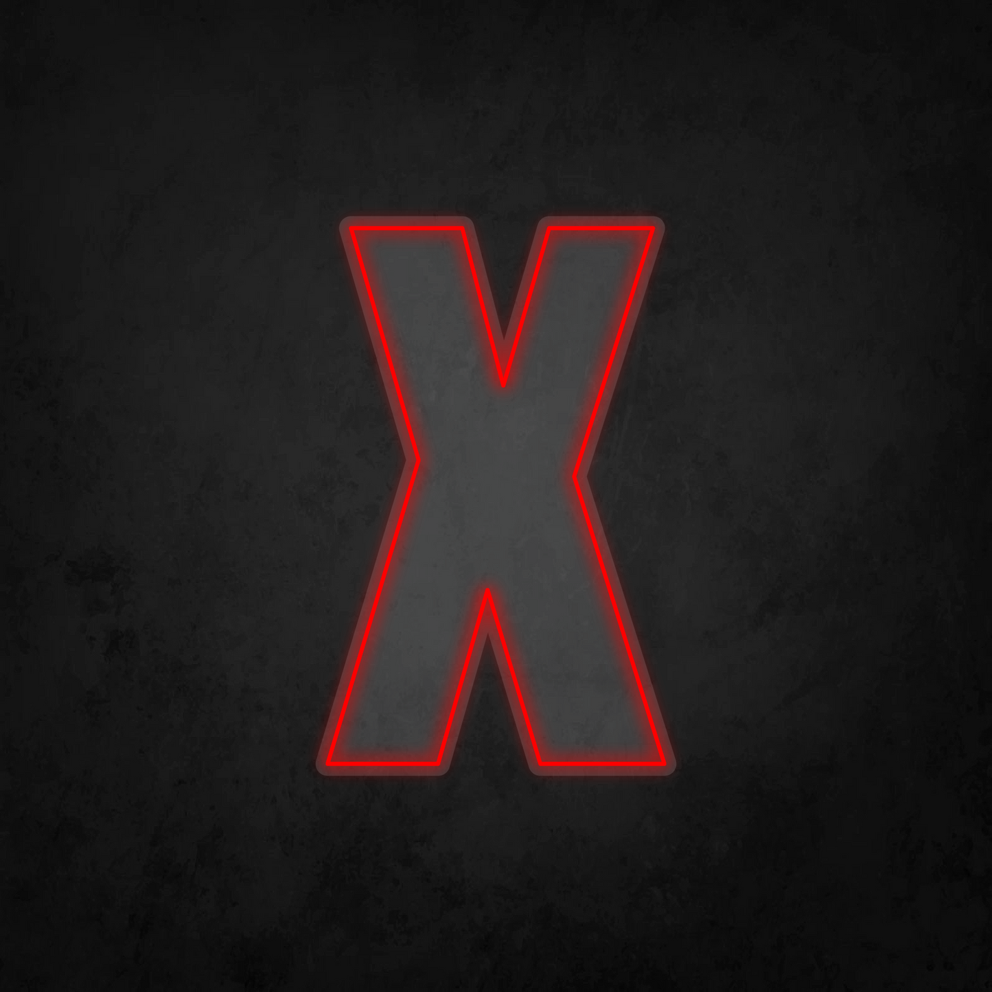 LED Neon Sign - Alphabet - X - XL Size