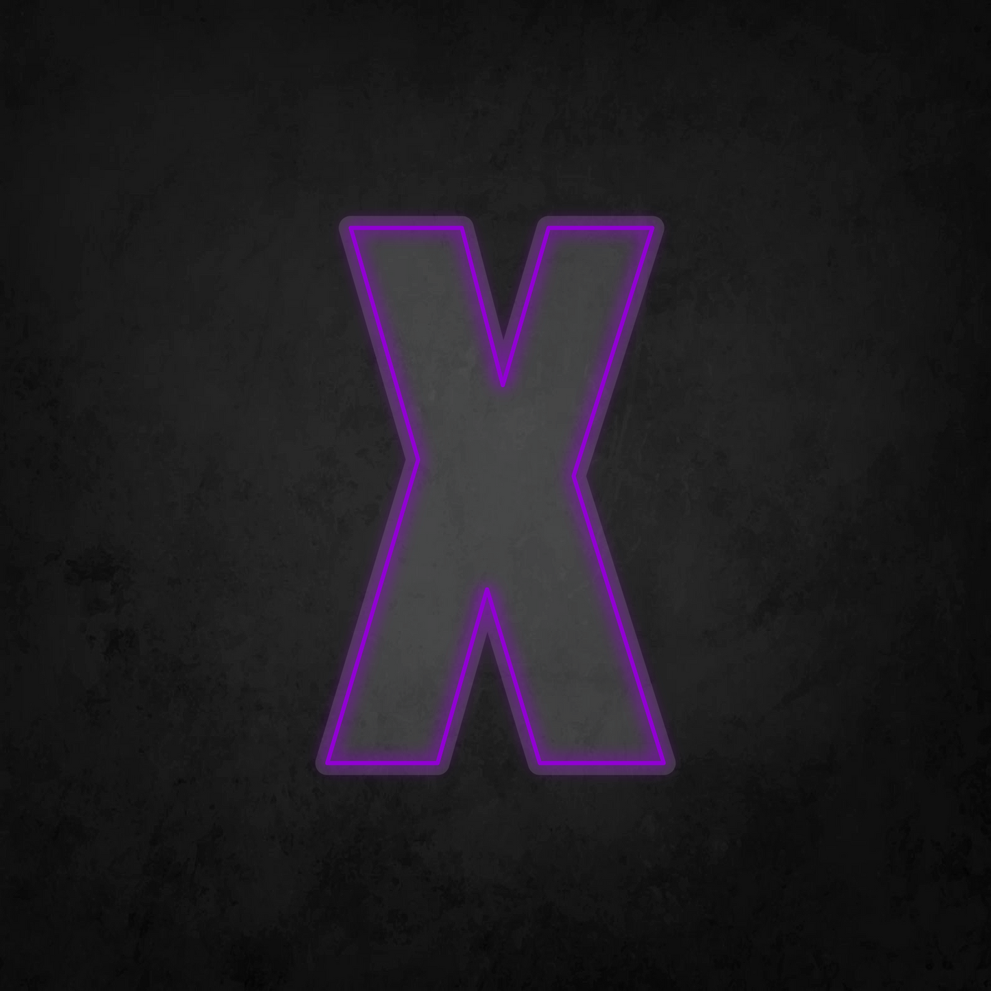 LED Neon Sign - Alphabet - X - XL Size
