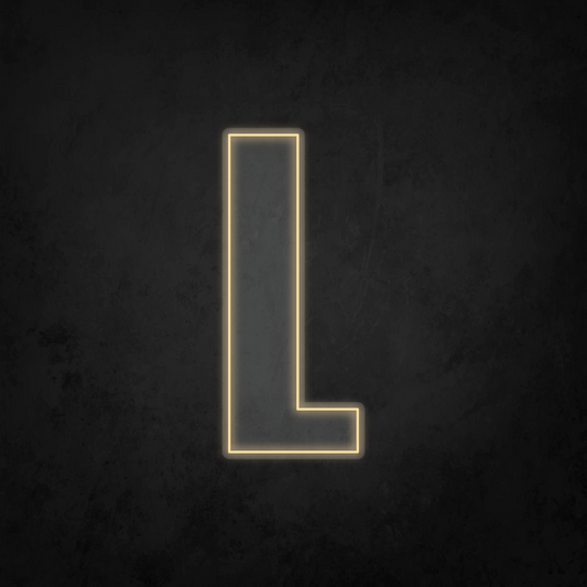 LED Neon Sign - Alphabet - L - XL Size