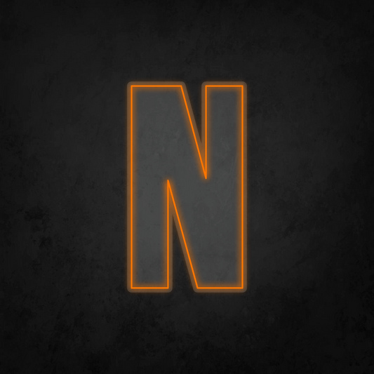 LED Neon Sign - Alphabet - N - XL Size