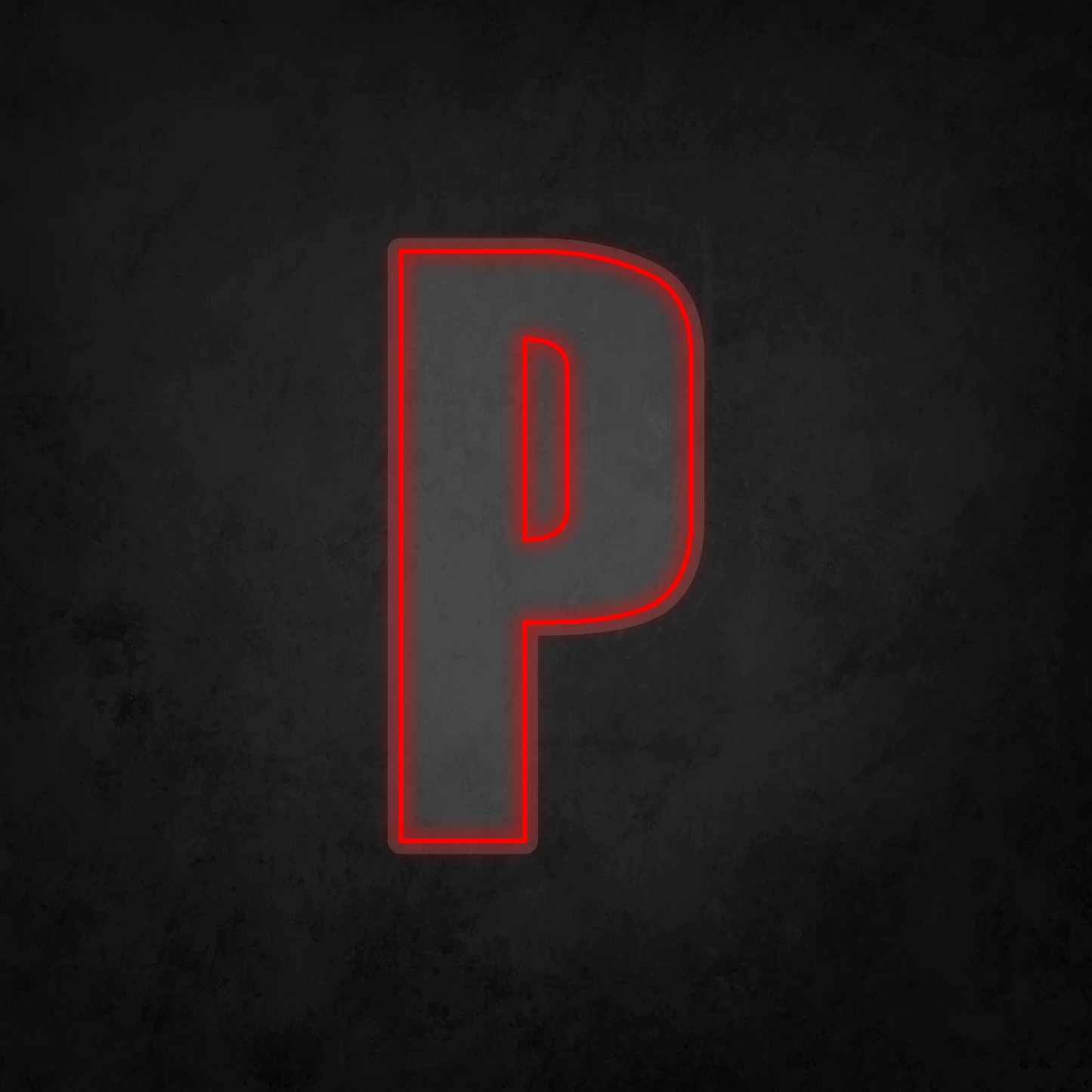 LED Neon Sign - Alphabet - P - XL Size