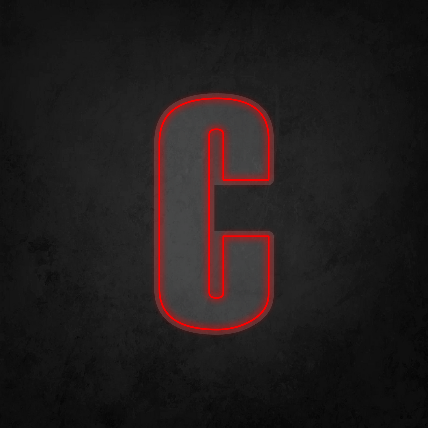 LED Neon Sign - Alphabet - C - XL Size