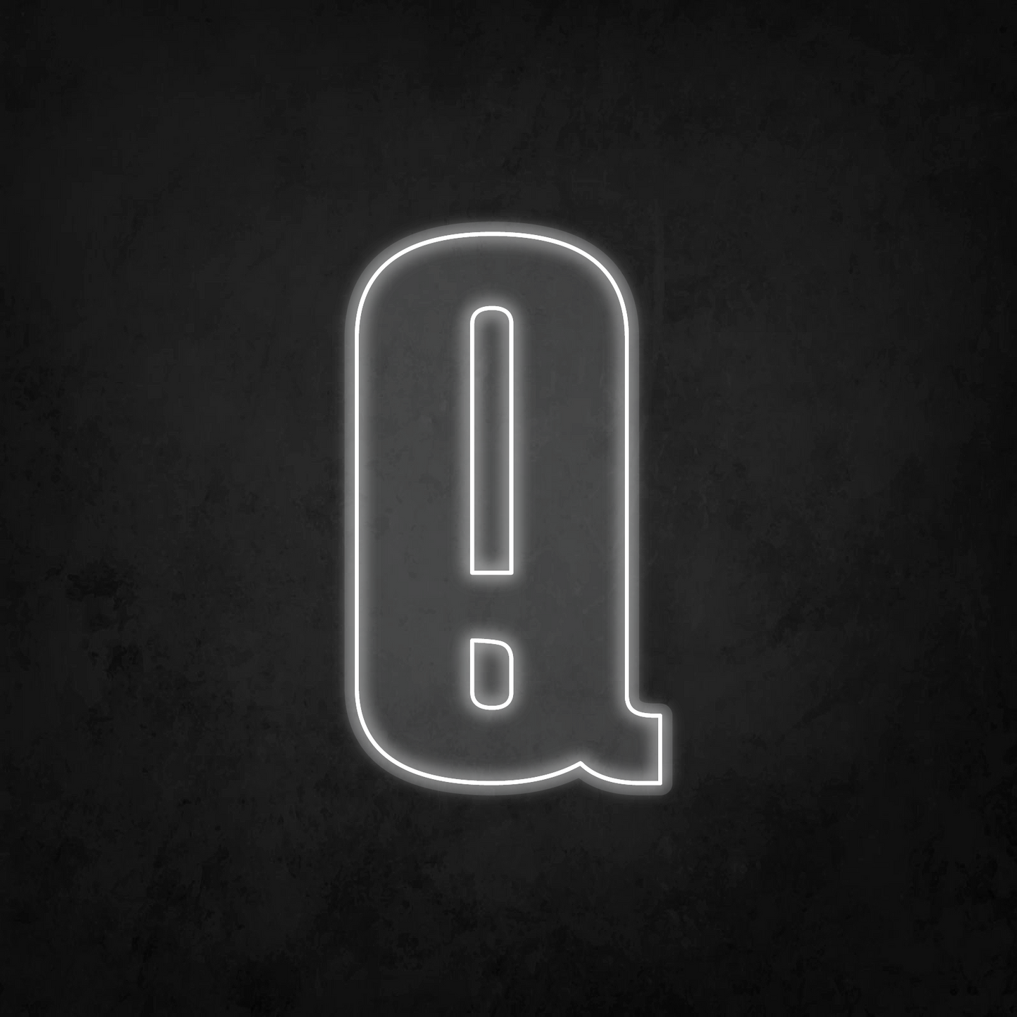 LED Neon Sign - Alphabet - Q - XL Size