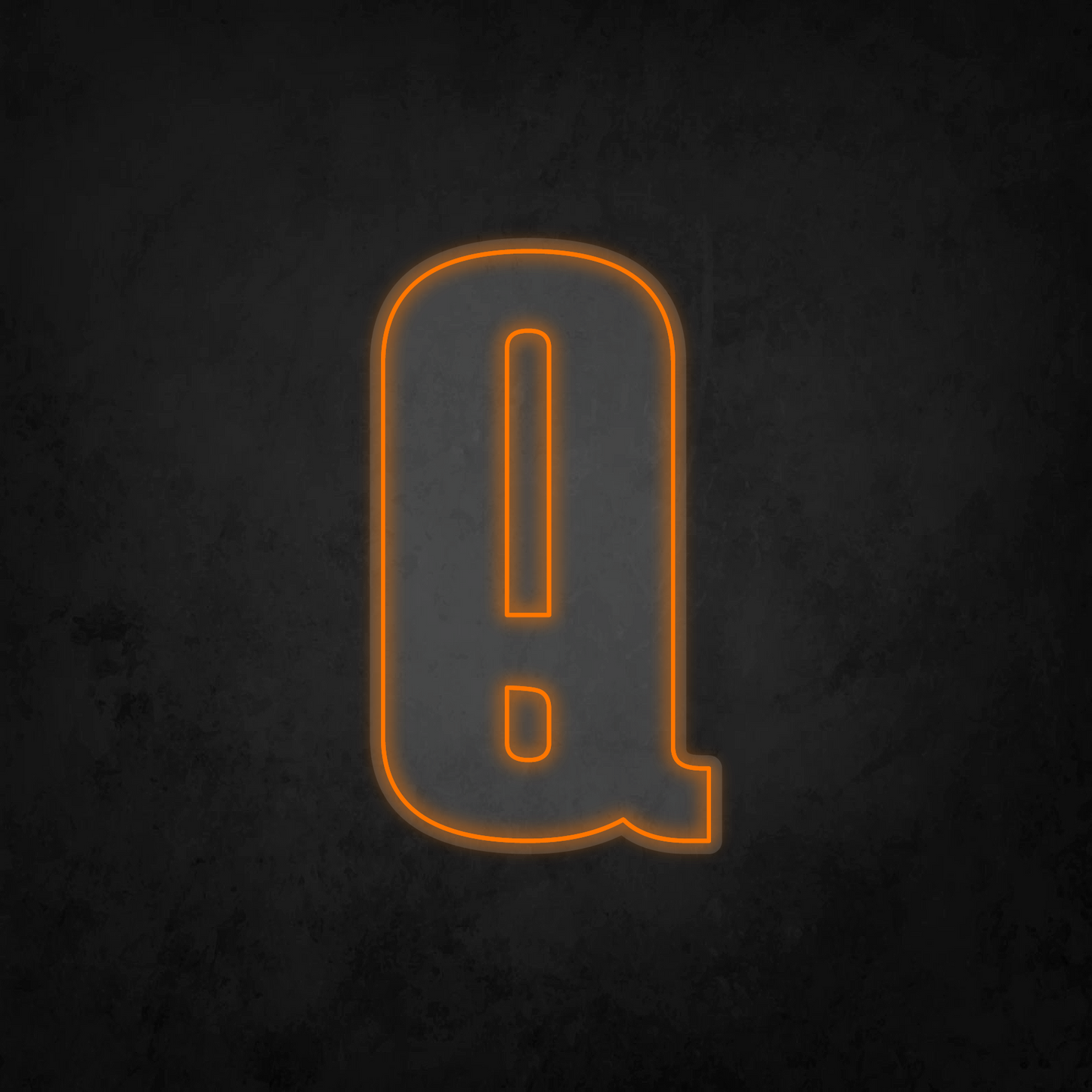LED Neon Sign - Alphabet - Q - XL Size
