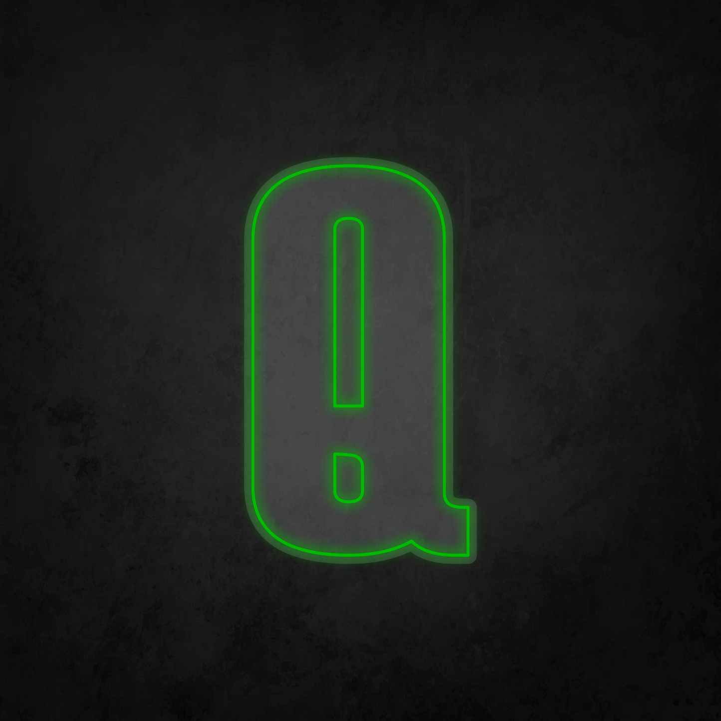 LED Neon Sign - Alphabet - Q - XL Size