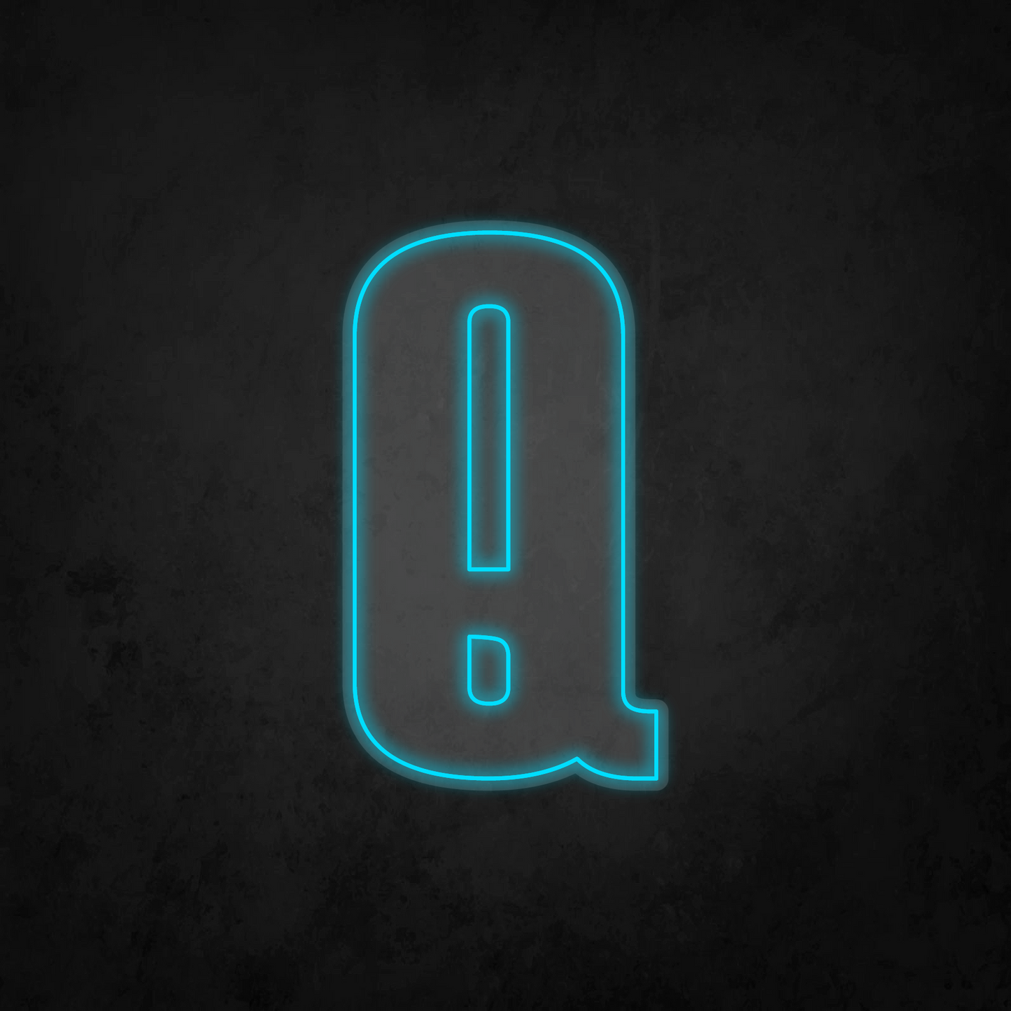 LED Neon Sign - Alphabet - Q - XL Size