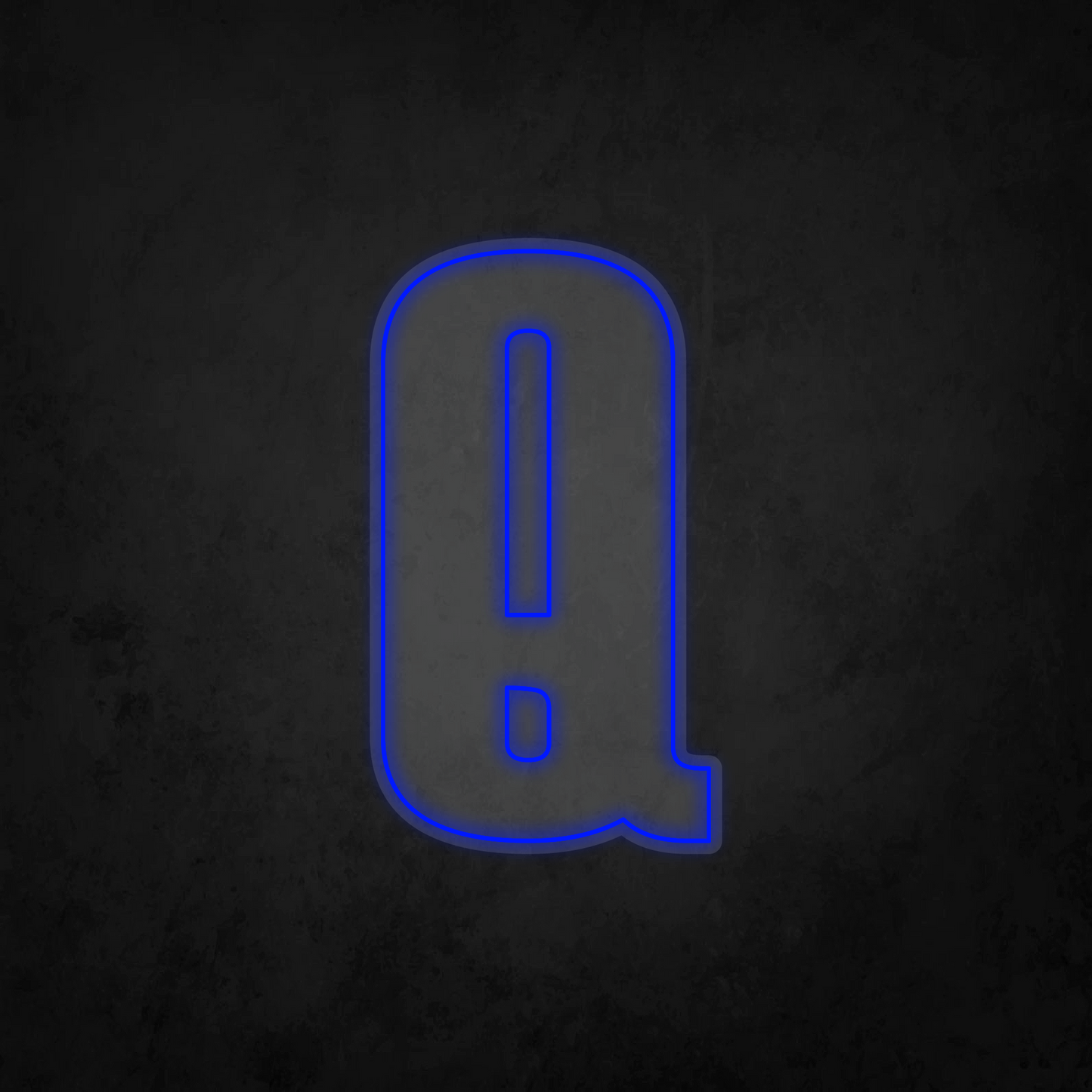 LED Neon Sign - Alphabet - Q - XL Size