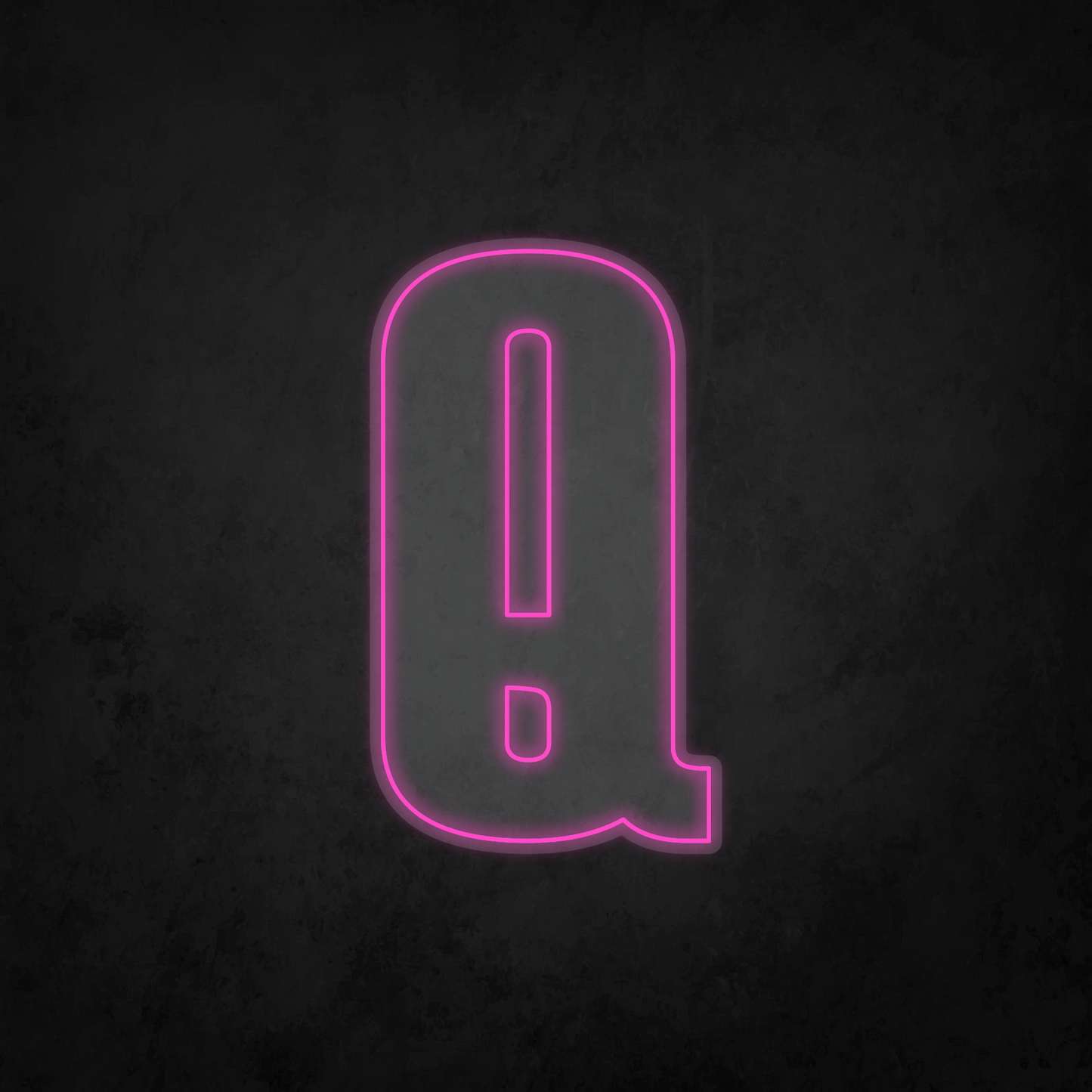 LED Neon Sign - Alphabet - Q - XL Size