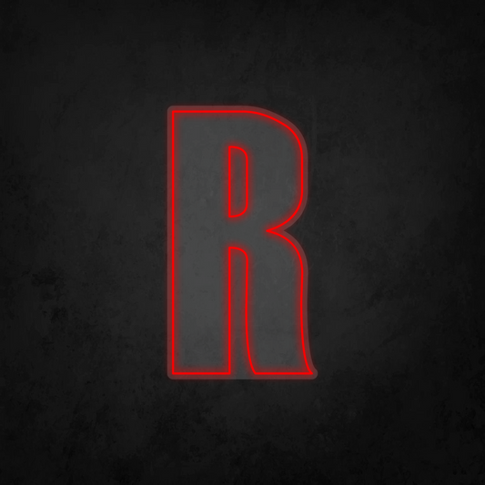 LED Neon Sign - Alphabet - R - XL Size