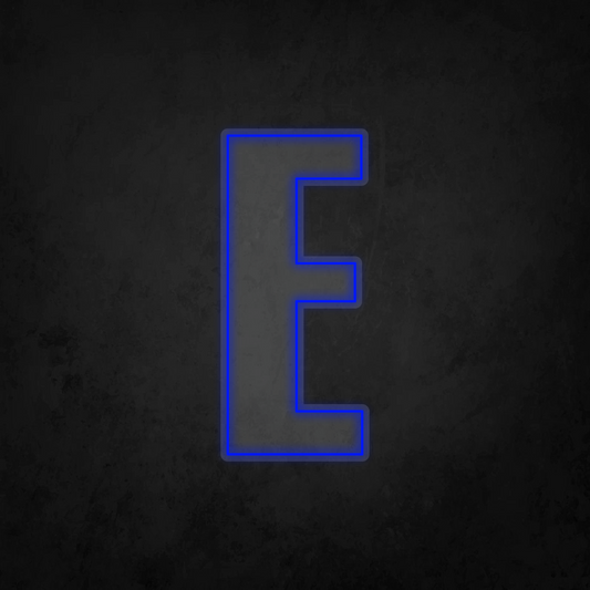 LED Neon Sign - Alphabet - E - XL Size