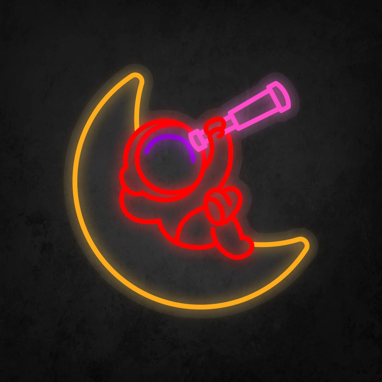 LED Neon Sign - Astronaut Relax on the Moon