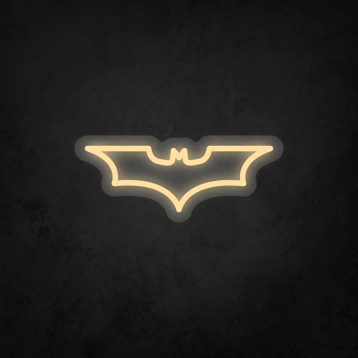 LED Neon Sign - Batman Dark Knight Emblem - Small